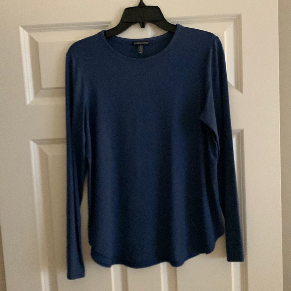 Eileen Fisher Crewneck Blue Medium top